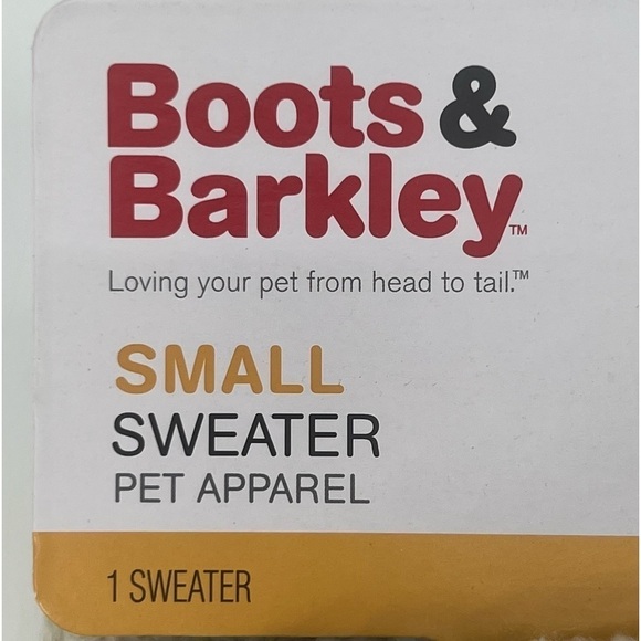NWT Boots And Barkley Cream Pet Dog Cat Sweater Size Small - Picture 2 of 4